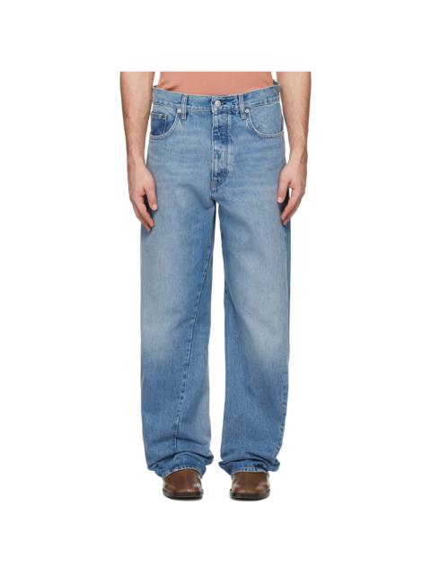 SUNFLOWER Blue Wide Twist Jeans