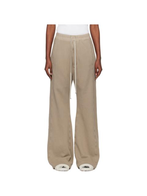 Rick Owens DRKSHDW Taupe Concordians Pusher Sweatpants