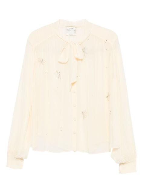 forte_forte embellished bow blouse