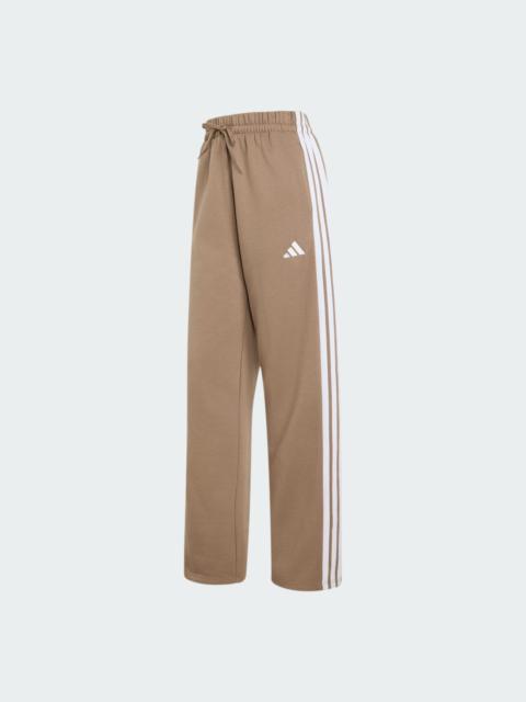 adidas Essentials 3-Stripes Open-Hem French Terry Pants