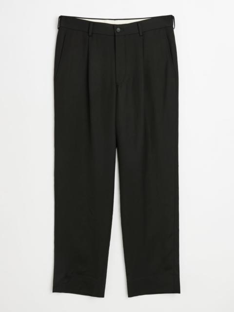 COMME DES GARÇONS HOMME PLUS RAYON LINEN TWILL PANTS BLACK