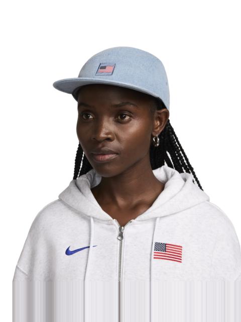 Nike Dri-FIT USA Fly Denim Cap 'Team USA' FZ6304-493