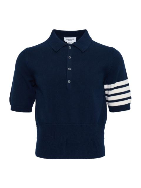 Thom Browne Jersey Intarsia Classic Polo