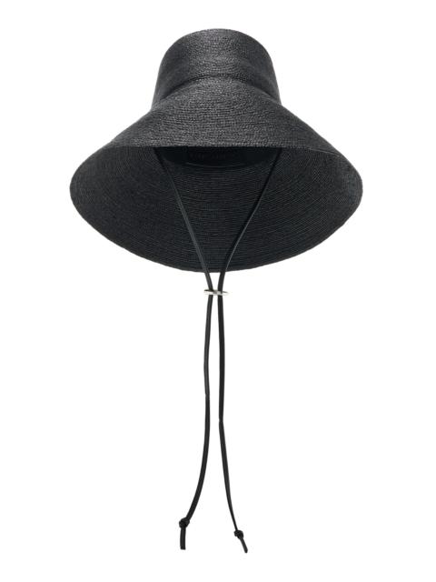 Janessa Leoné Suni Raffia Straw Bucket Hat black