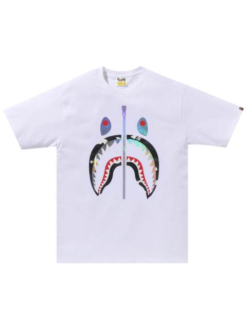 BAPE City Camo Shark Tee 'White/Black'