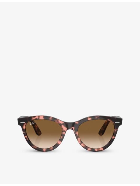 Ray-Ban RB2241 Wayfarer Way round-frame propionate sunglasses