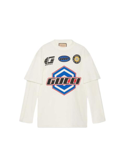 GUCCI Gucci Cotton Jersey T-Shirt Off White