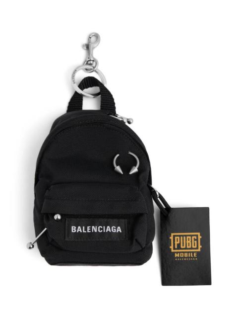 BALENCIAGA Men's Balenciaga I Pubg I Pubgm Explorer Micro Backpack Charm/keychain in Black
