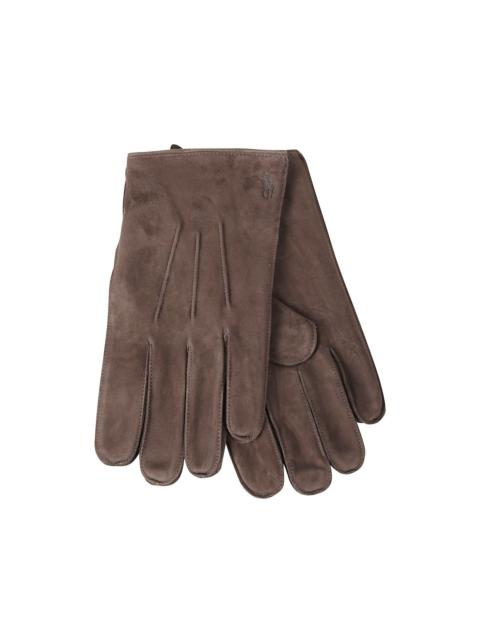 Polo Ralph Lauren topstitch logo-print gloves