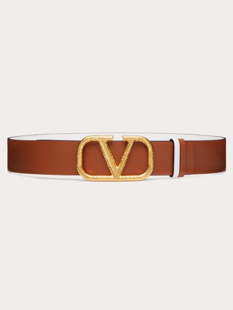 Valentino REVERSIBLE VLOGO SIGNATURE BELT IN GRAINY CALFSKIN 40MM