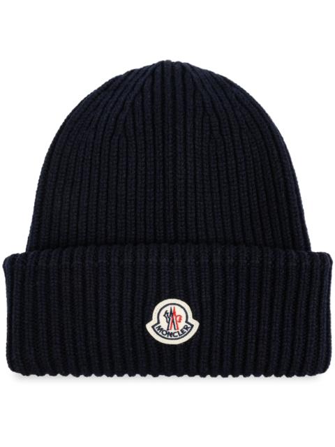 Moncler Moncler Logo Patch Beanie
