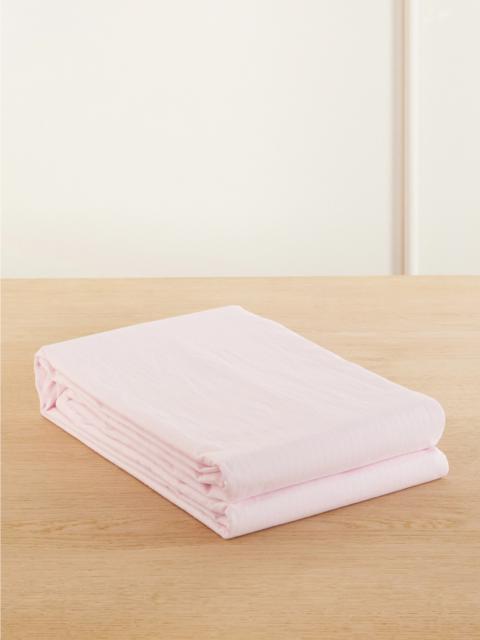 TEKLA Striped Organic Cotton-percale Double Duvet Cover