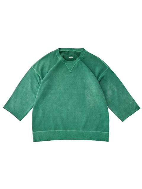 visvim JUMBO SWEAT 3/4 (UNEVEN DYE) GREEN