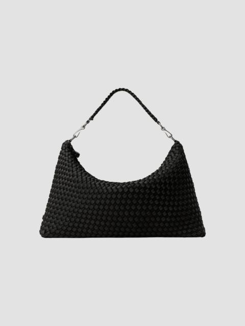 NAGHEDI Women's Porto Medium Half-Moon Shoulder Bag - Onyx