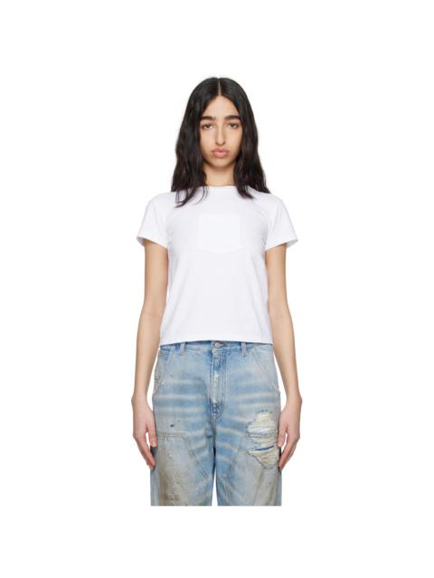 MM6 Maison Margiela White Heavy Cotton Jersey T-shirt
