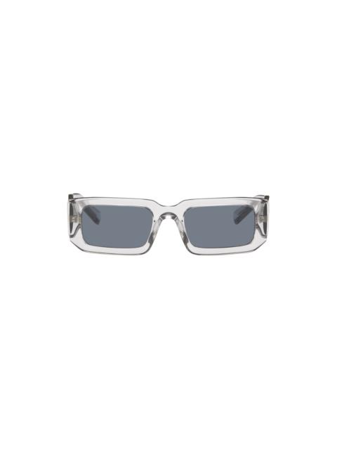 Prada Gray Rectangular Sunglasses