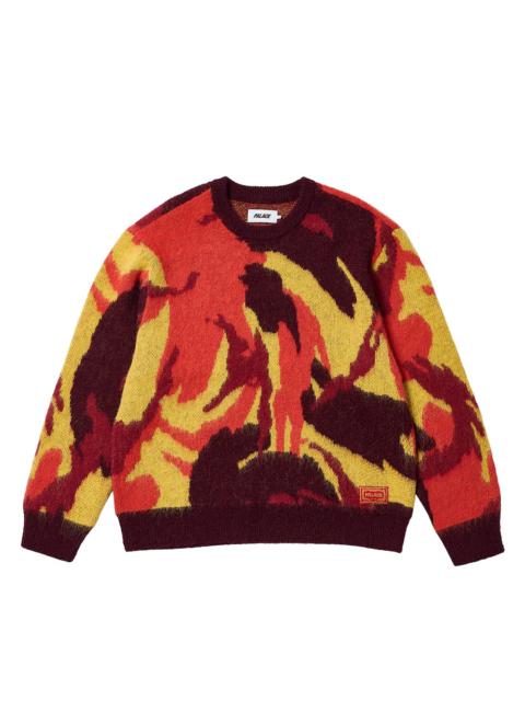 PALACE HAIRY FLAG KNIT JAMAICA | REVERSIBLE