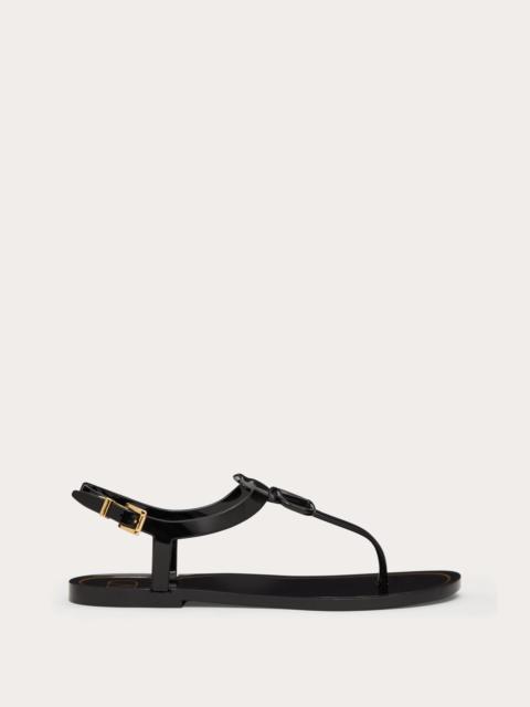 Valentino VLOGO SIGNATURE FLAT RUBBER SANDAL