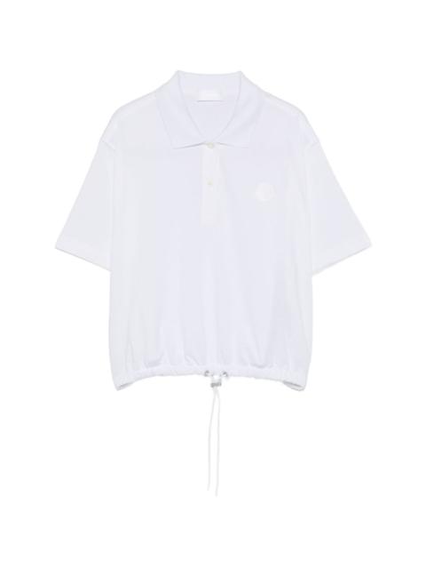 Moncler drawstring-hem polo top