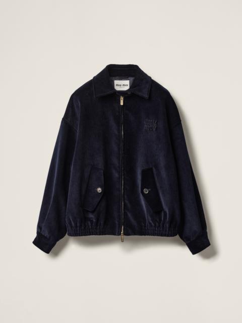 Corduroy blouson jacket