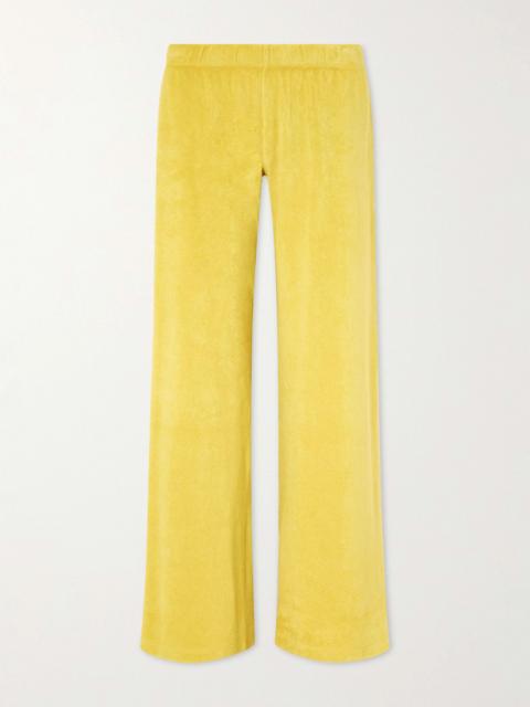 SUZIE KONDI Wide-leg Cotton-blend Sweatpants