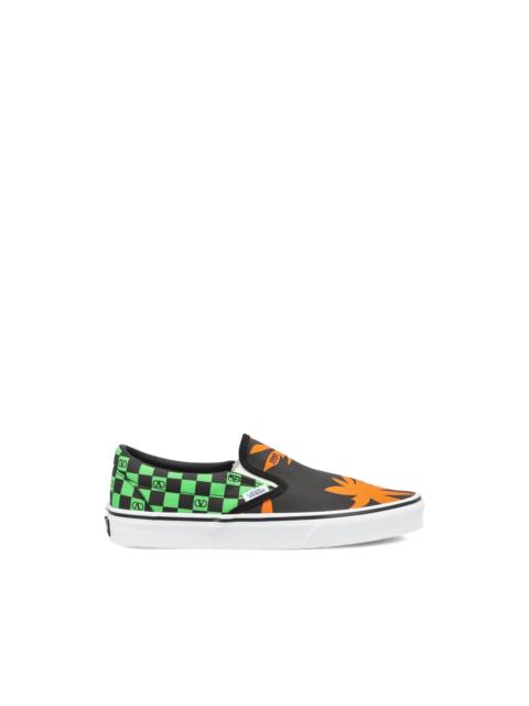 Valentino x Vans Classic checkered palm sneakers