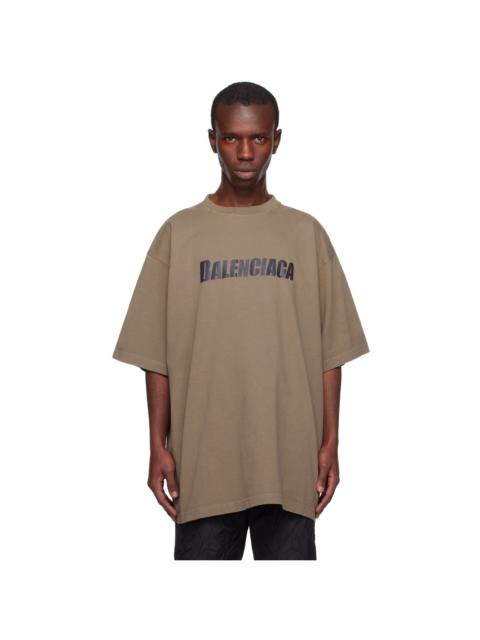 BALENCIAGA Brown Boxy T-Shirt