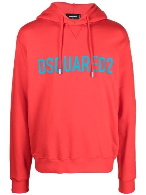 DSQUARED2 logo-print long-sleeve hoodie