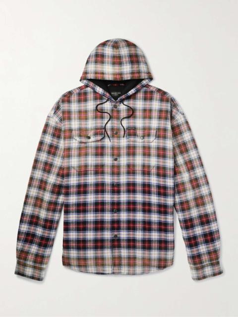 BALENCIAGA Checked Cotton-Flannel Shirt