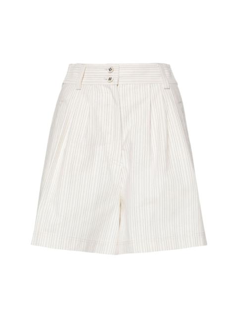 Golden Goose pinstriped cotton-blend shorts