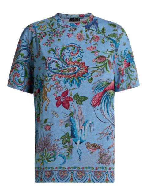 Etro flora fauna-motif T-shirt