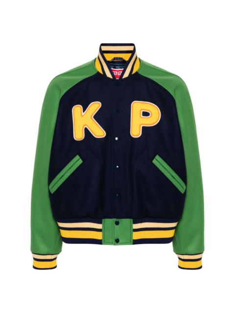 KENZO Varsity felted bomber jacket