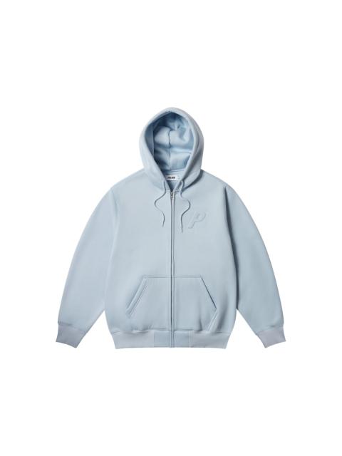 PALACE Palace Thermal Embossed P3 Zip Hood Faint Blue