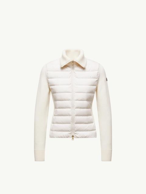 Moncler Padded Zip-Up Wool Cardigan