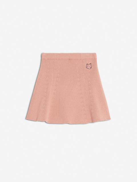 Maison Kitsuné BOLD FOX HEAD PATCH SHORT SKIRT