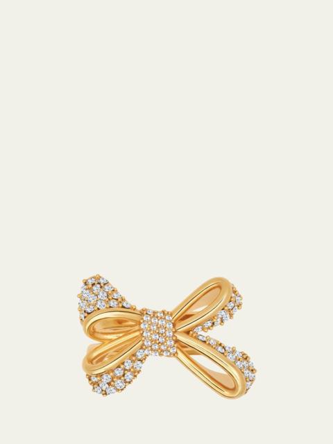 Oscar de la Renta Pave Bow Ring