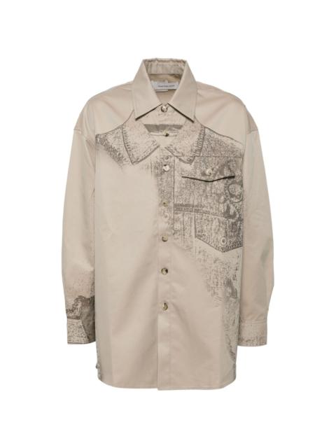 FENG CHEN WANG Trompe Loeil shirt