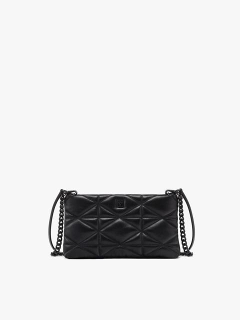 MCM Travia Zip Pouch in Cloud Quilted Leather