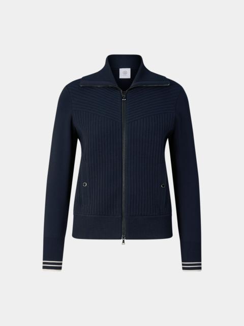 BOGNER Jana knit jacket in Navy blue