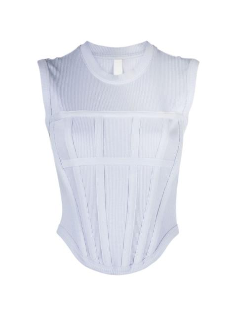 ribbed corset top