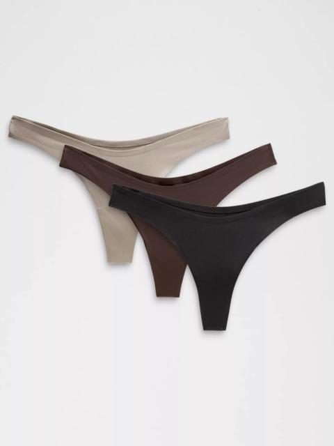 lululemon Wundermost Ultra-Soft Nulu Dipped-Waist Thong Underwear *3 Pack