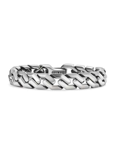DAVID YURMAN Men's Curb Chain Angular Link Bracelet in Sterling Silver, 11.5MM - Silver