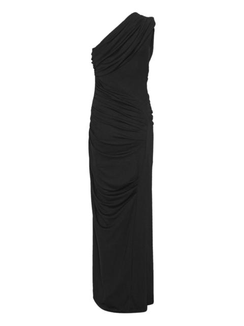 ROTATE draped one-shoulder maxi dress