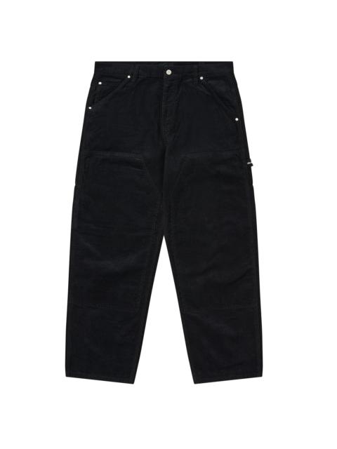 PALACE NEEDLE CORD DOUBLE KNEE PANT BLACK