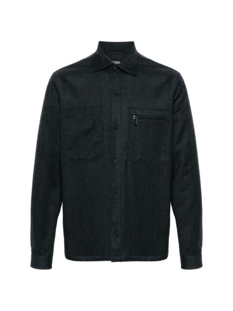 merino wool overshirt