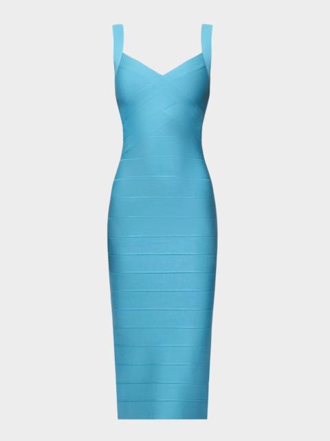 HERVE LEGER The Clio Bandage Midi Dress