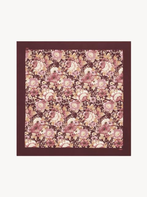 Chloé THE CHLOÉ ROSES SQUARE SCARF IN SILK TWILL