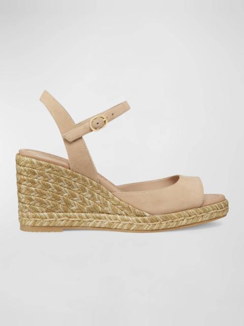 Tia Suede Wedge Espadrille Sandals