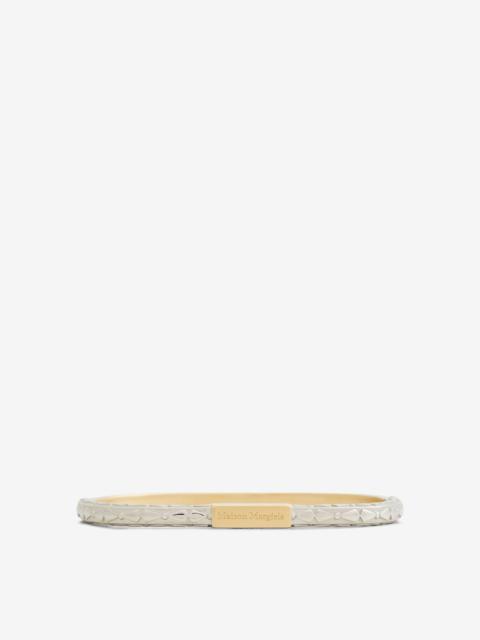 Maison Margiela Logo two-tone bracelet