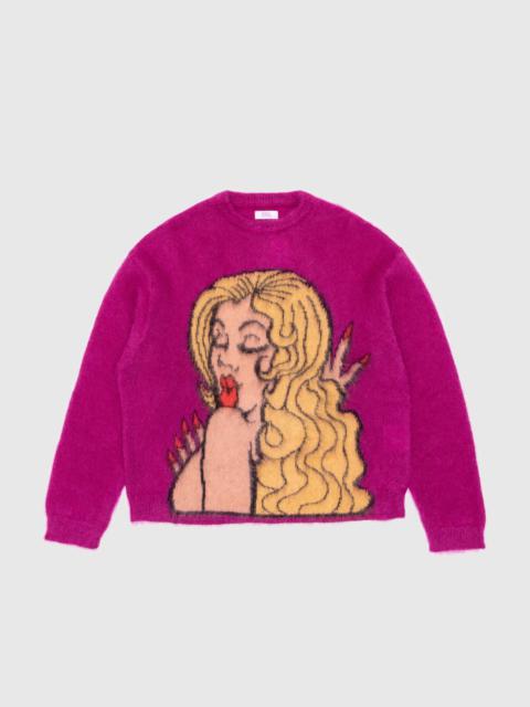 ERL KISS MOHAIR INTARSIA SWEATER